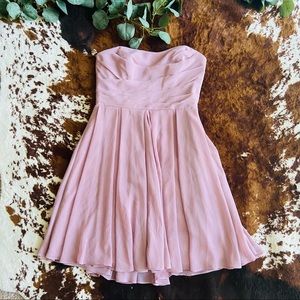 Lavender Strapless Bridal Dress